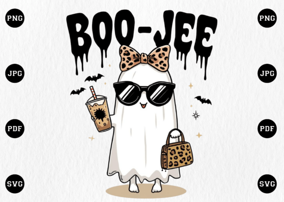 Download Halloween Coffee Ghost Boo Jee PNG - Ghost boo Collection